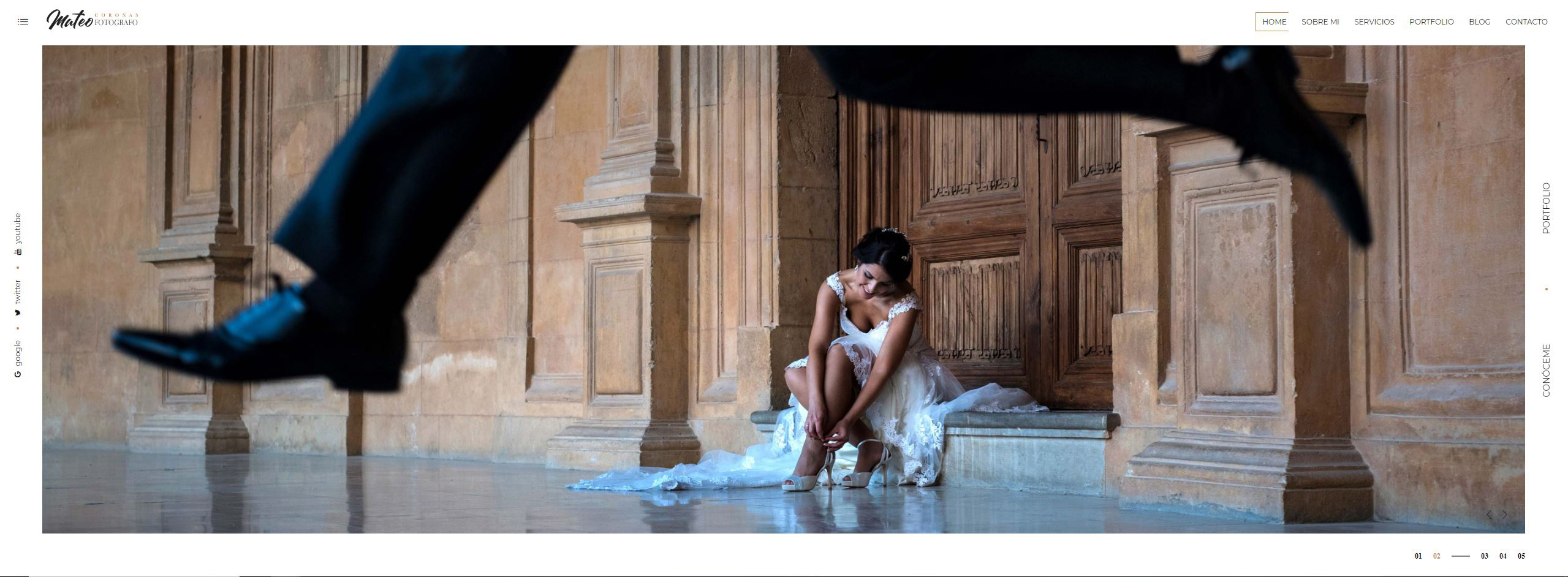 Nueva web Mateo Coronas Fotógrafo en Granada, boda, pre boda, post boda, books, al mejor precio y barato